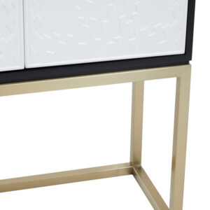 Dumas Black and White Two Door Cabinet