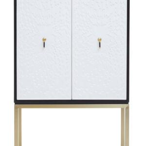 Dumas Black and White Two Door Cabinet