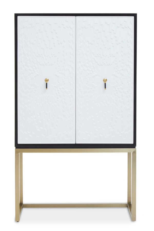 Dumas Black and White Two Door Cabinet