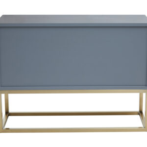 Deskey Grey Shagreen Effect Four Drawer Console Table