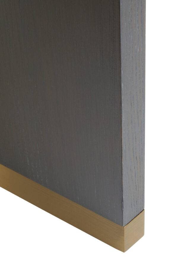 Deskey One Drawer Grey Shagreen Effect Side Table