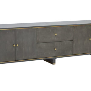 Deskey Grey Shagreen Effect Media Unit
