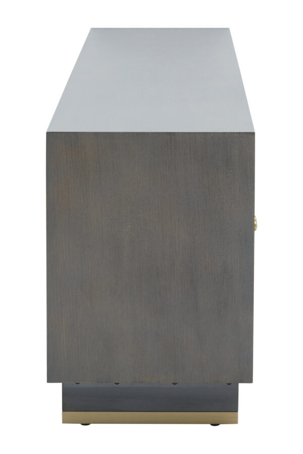 Deskey Grey Shagreen Effect Media Unit