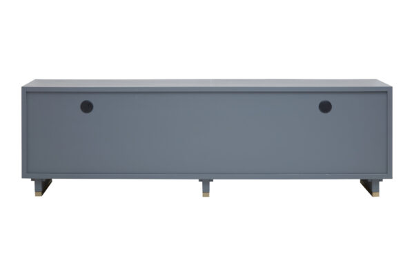 Deskey Grey Shagreen Effect Media Unit