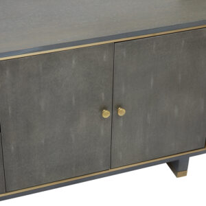 Deskey Grey Shagreen Effect Media Unit