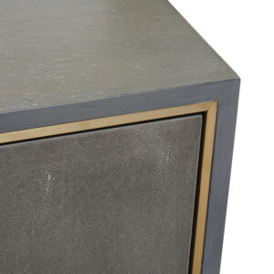 Deskey Grey Shagreen Effect Media Unit