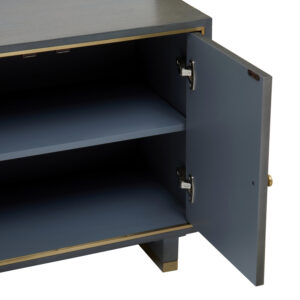 Deskey Grey Shagreen Effect Media Unit