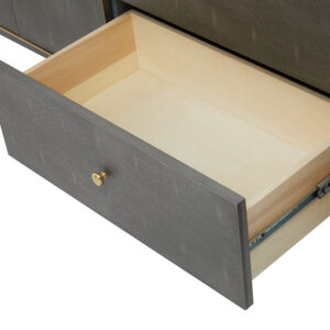 Deskey Grey Shagreen Effect Media Unit