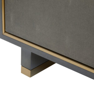 Deskey Grey Shagreen Effect Media Unit