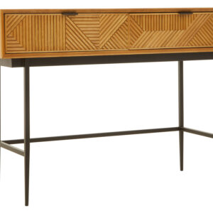 Jakara Natural Finish Console Table with 2 Drawers