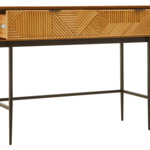 Jakara Natural Finish Console Table with 2 Drawers