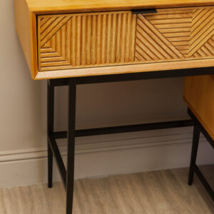 Jakara Natural Finish Console Table with 2 Drawers