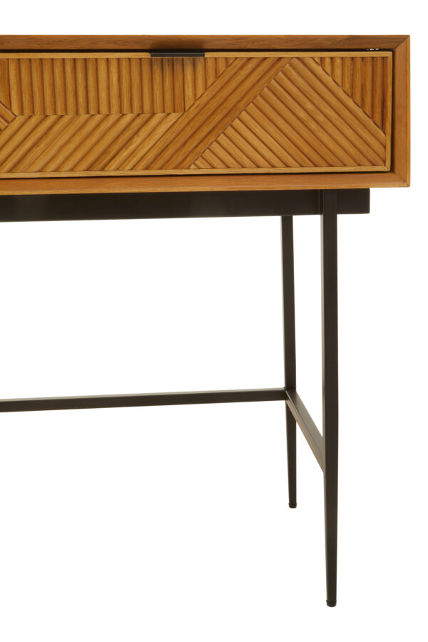 Jakara Natural Finish Console Table with 2 Drawers