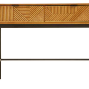 Jakara Natural Finish Console Table with 2 Drawers