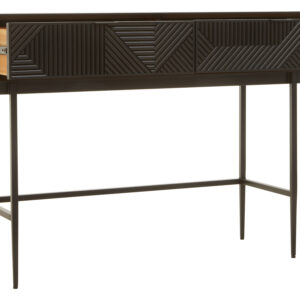 Jakara Black Finish Console Table with 2 Drawers