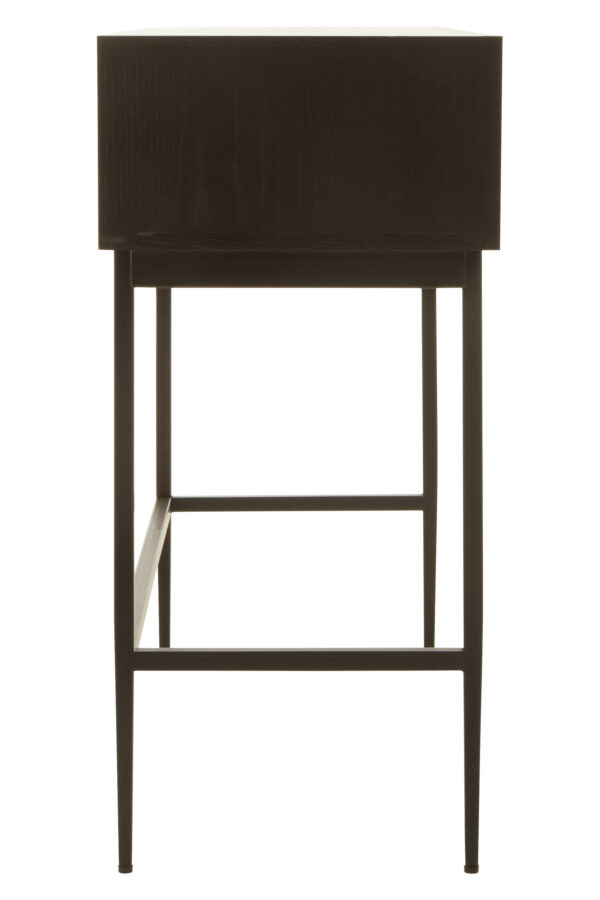 Jakara Black Finish Console Table with 2 Drawers
