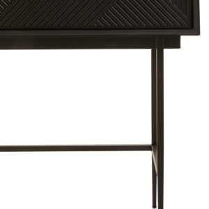 Jakara Black Finish Console Table with 2 Drawers