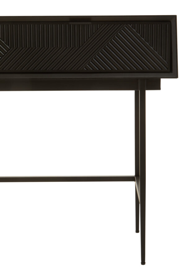 Jakara Black Finish Console Table with 2 Drawers