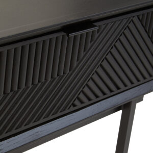 Jakara Black Finish Console Table with 2 Drawers