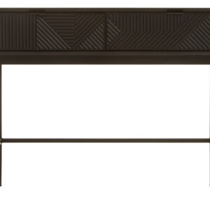 Jakara Black Finish Console Table with 2 Drawers