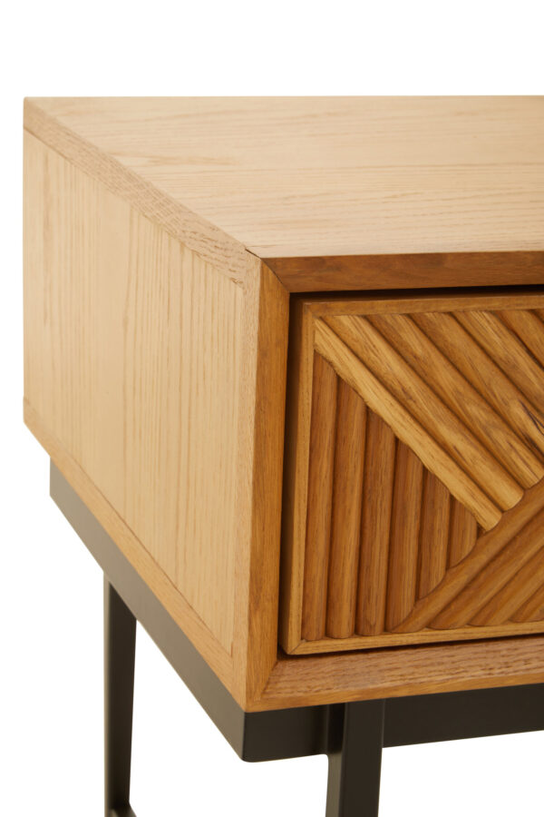 Jakara Natural Finish Side Table with 1 Drawer