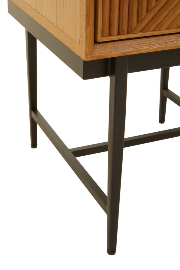Jakara Natural Finish Side Table with 1 Drawer