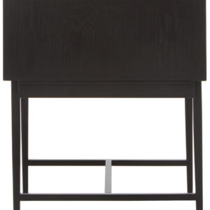 Jakara Black Finish Side Table with 1 Drawer