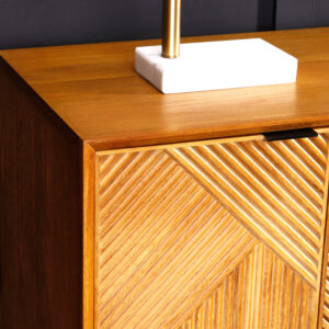 Jakara Natural Finish Sideboard with 4 Doors and  3 Drawers