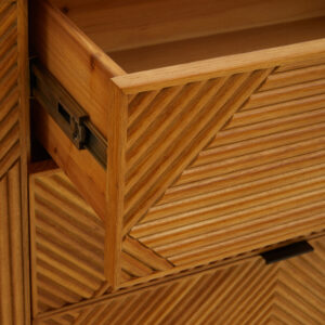 Jakara Natural Finish Sideboard with 4 Doors and  3 Drawers