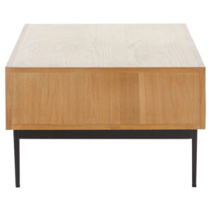 Jakara Natural Finish Coffee Table with Drawers