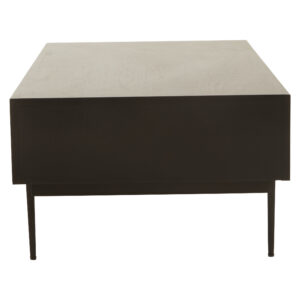 Jakara Black Finish Coffee Table with Drawers