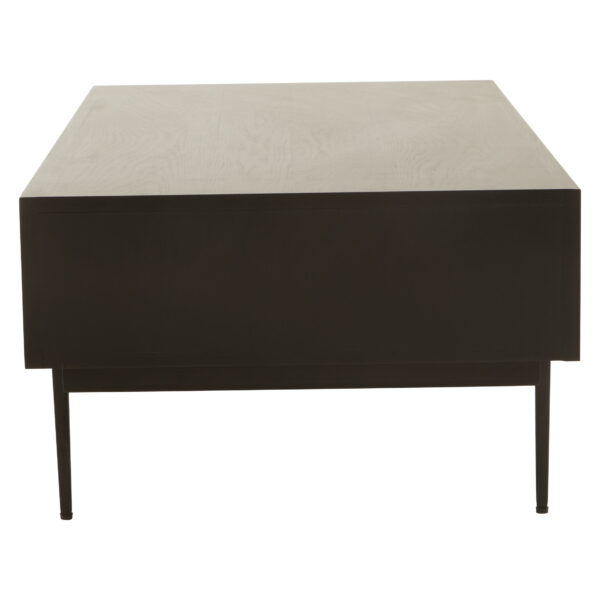 Jakara Black Finish Coffee Table with Drawers