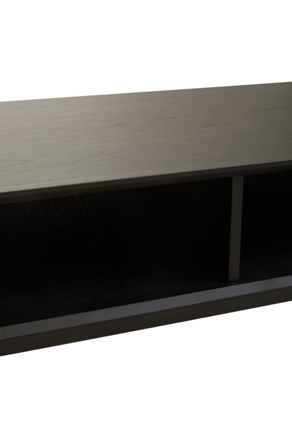 Jakara Black Finish Coffee Table with Drawers