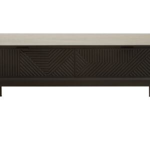 Jakara Black Finish Coffee Table with Drawers