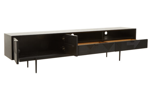 Jakara Black Finish Media Unit