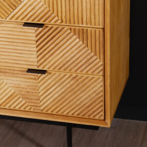 Jakara Natural Finish Cabinet with Drawers