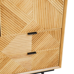 Jakara Natural Finish Cabinet with Drawers