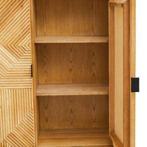 Jakara Natural Finish Cabinet with Drawers