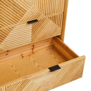Jakara Natural Finish Cabinet with Drawers