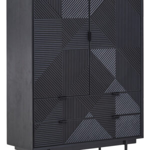 Jakara Black Finish Cabinet