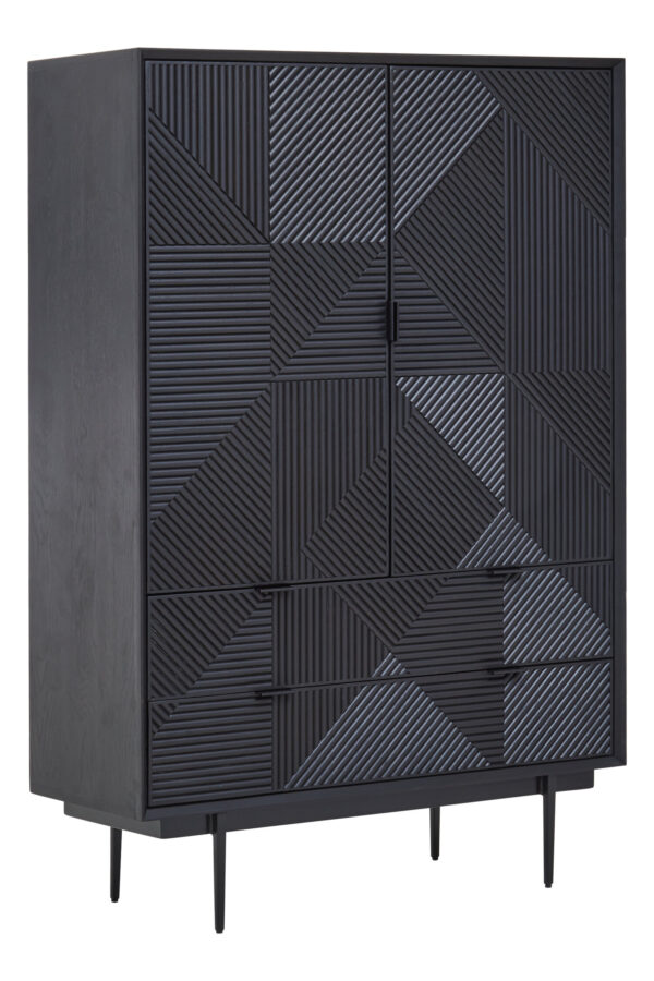 Jakara Black Finish Cabinet