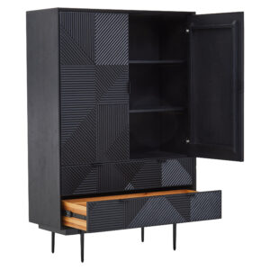 Jakara Black Finish Cabinet