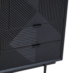 Jakara Black Finish Cabinet