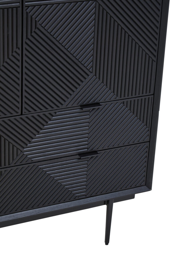 Jakara Black Finish Cabinet