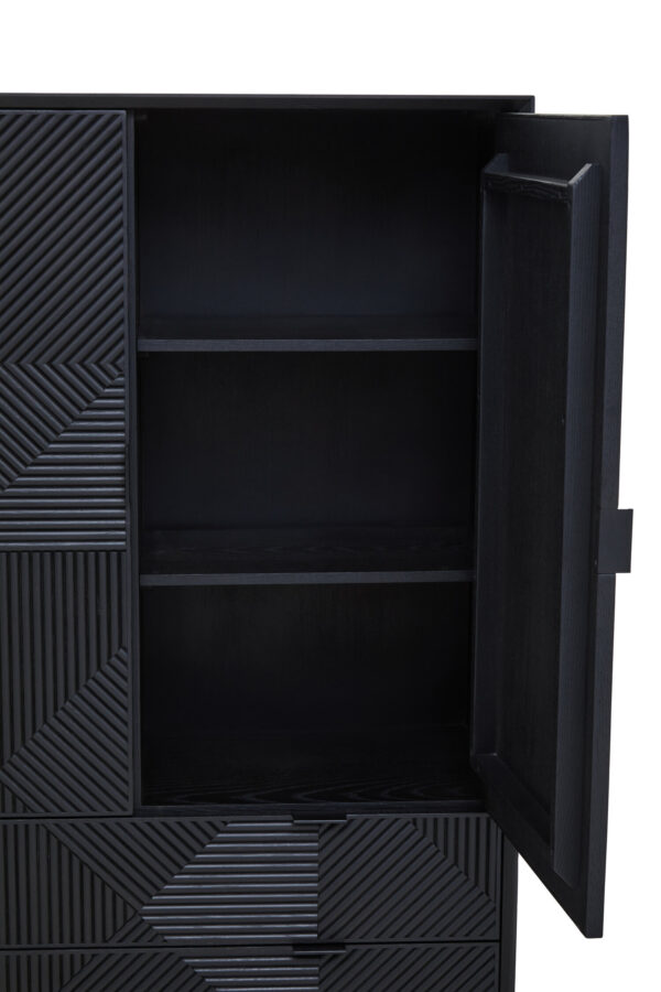 Jakara Black Finish Cabinet