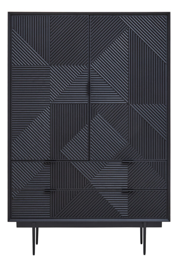 Jakara Black Finish Cabinet