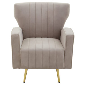 Hayley Mink Velvet Armchair