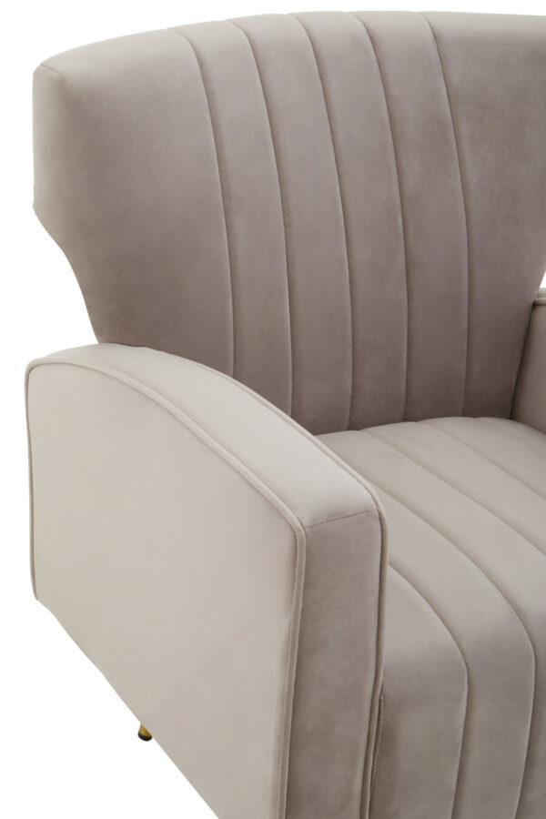 Hayley Mink Velvet Armchair