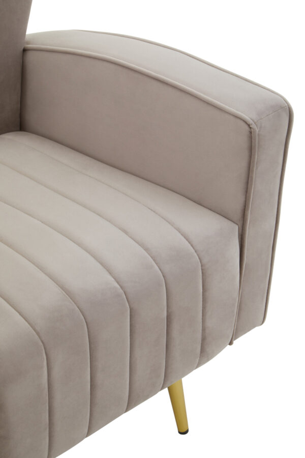 Hayley Mink Velvet Armchair