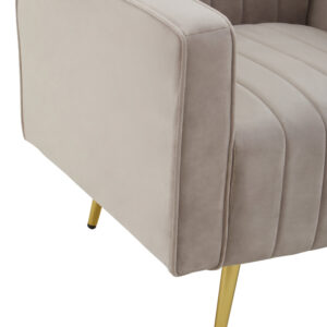 Hayley Mink Velvet Armchair